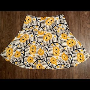 Ann Taylor Yellow/Navy Skirt